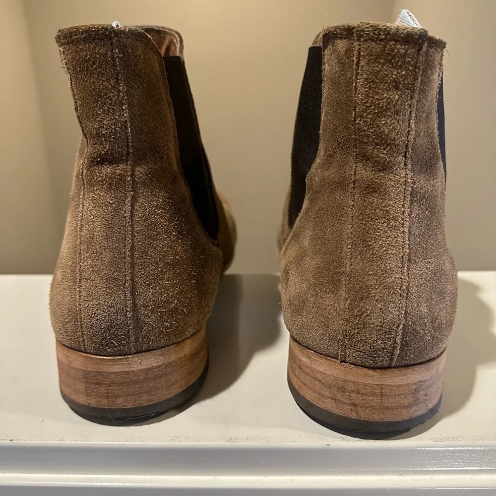 SHOE THE BEAR - Dev Chelsea Boot, Men’s Size 12, Tan Suede